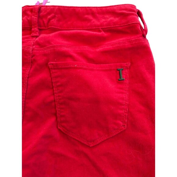 NWT Isaac Mizrahi Jeans Red Skinny Corduroys Size 4 - Picture 3 of 7